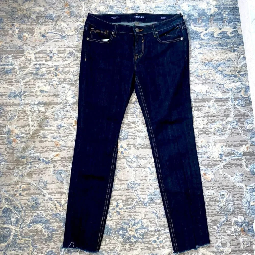 VIGOSS raw edge skinny jeans
